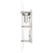Utrecht 1 Light 22 inch Brushed Nickel Accents Outdoor Wall Lantern