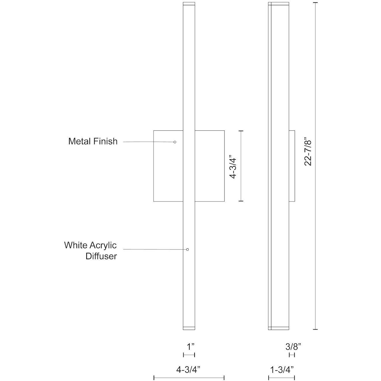 Vega Wall Sconce Wall Light in White