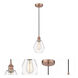 Edison Cindyrella LED 6 inch Antique Copper Mini Pendant Ceiling Light