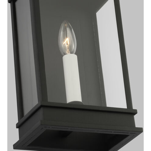 C&M by Chapman & Myers Cupertino 1 Light 13.13 inch Textured Black Outdoor Wall Lantern