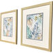 Tropic Leaves Blue and Green and Rust and Turquoise Framed Art, Propac