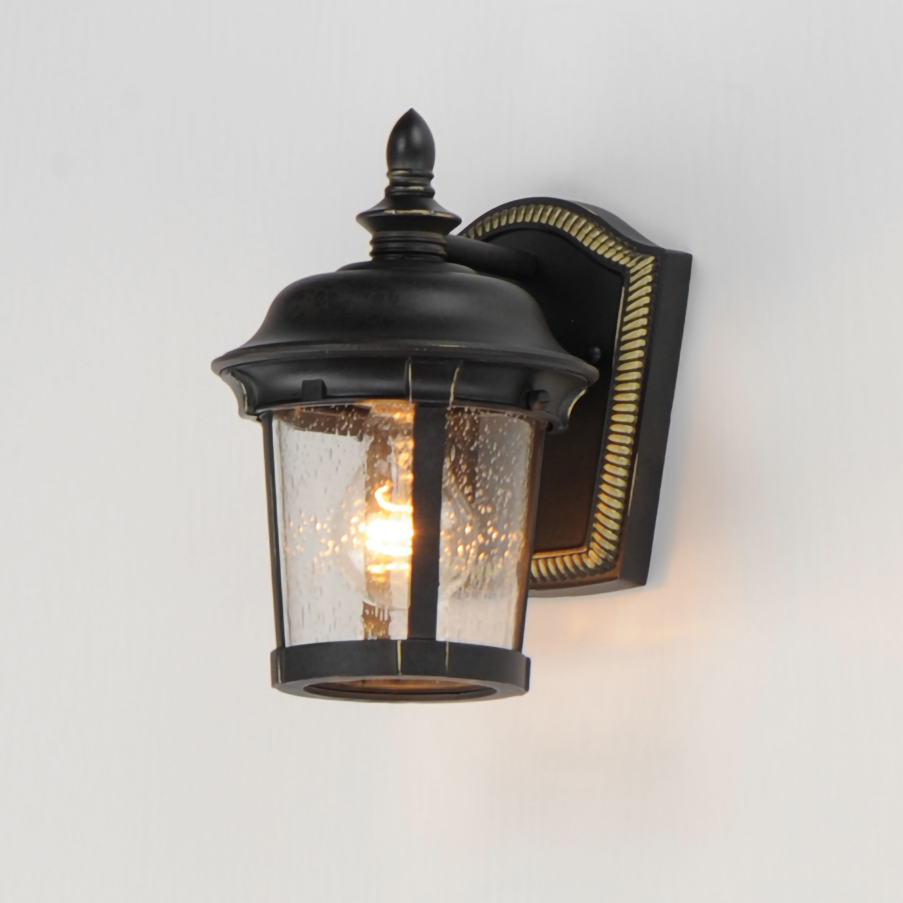 Dover DC 1 Light 10 inch Bronze Outdoor Wall Mount