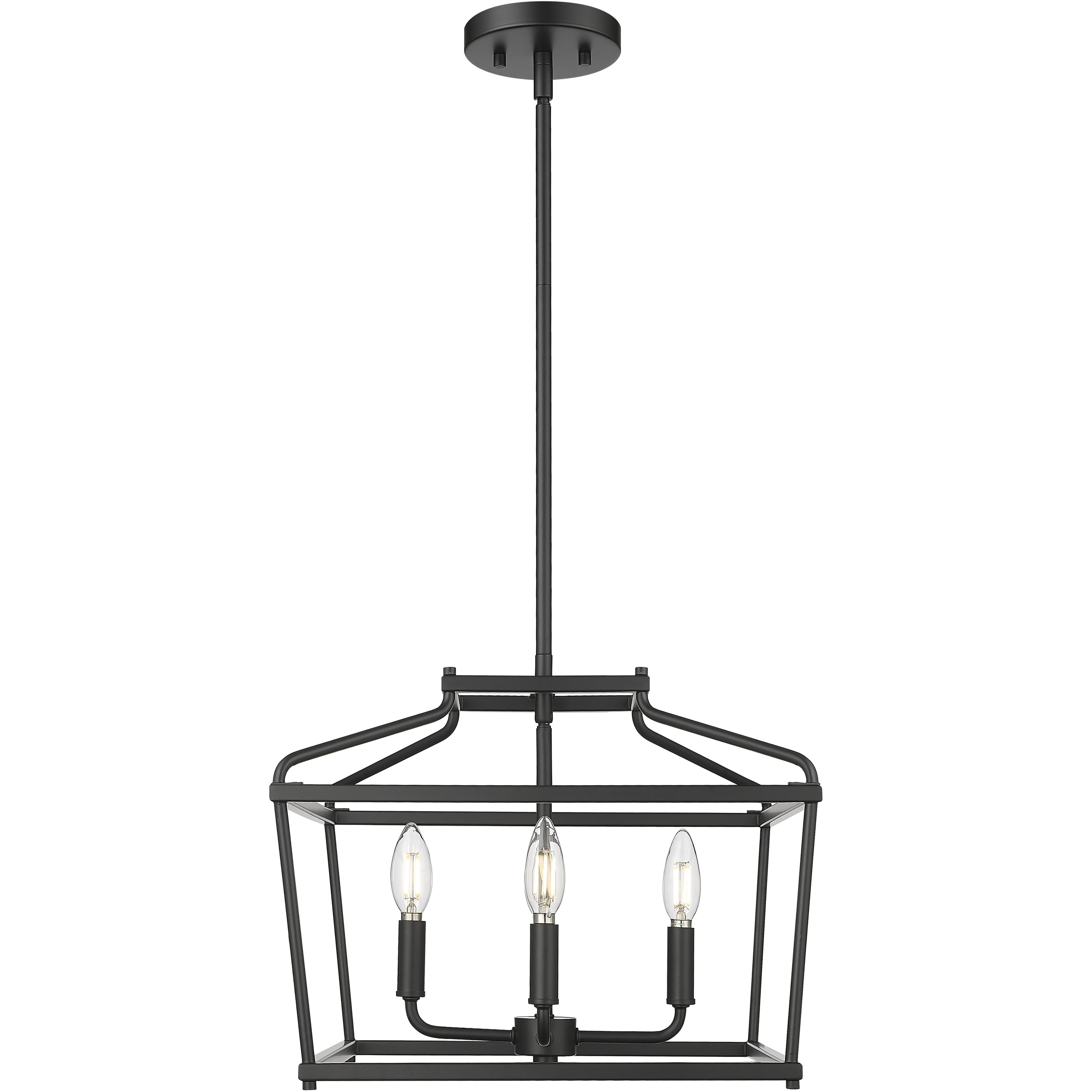 Nellita 4 Light 16 inch Matte Black Pendant Ceiling Light