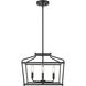Nellita 4 Light 16 inch Matte Black Pendant Ceiling Light