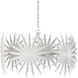 Bismarkia 6 Light 30 inch Gesso White Chandelier Ceiling Light, Small, Marjorie Skouras Collection