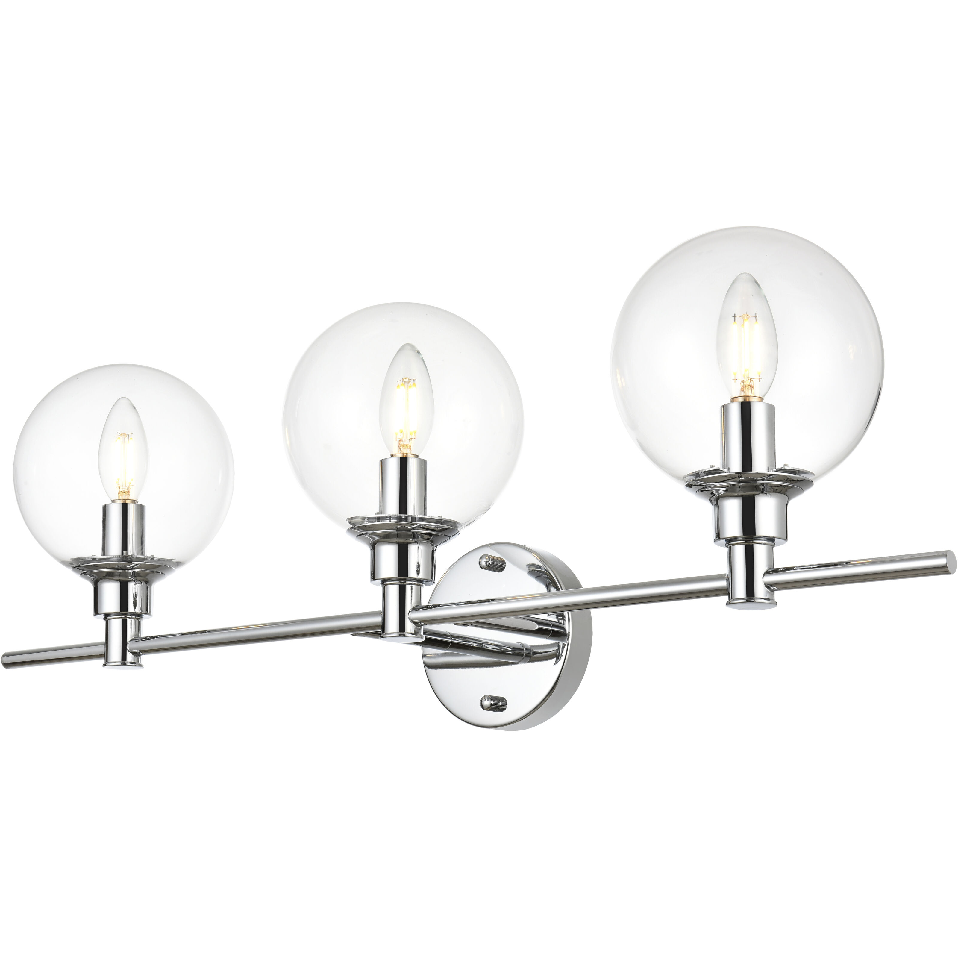 Jaelynn 3 Light 28 inch Chrome Bath Sconce Wall Light