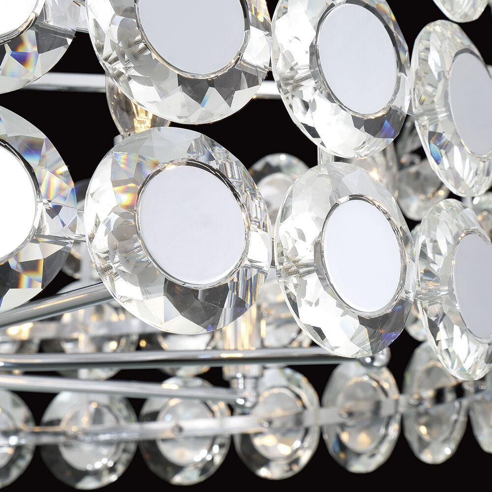 Perrene 8 Light 31.5 inch Chrome Chandelier Ceiling Light