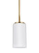 Alturas 1 Light 3.5 inch Satin Brass Pendant Ceiling Light
