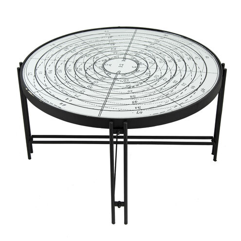 Fernando 31.9 inch Black/White Coffee Table