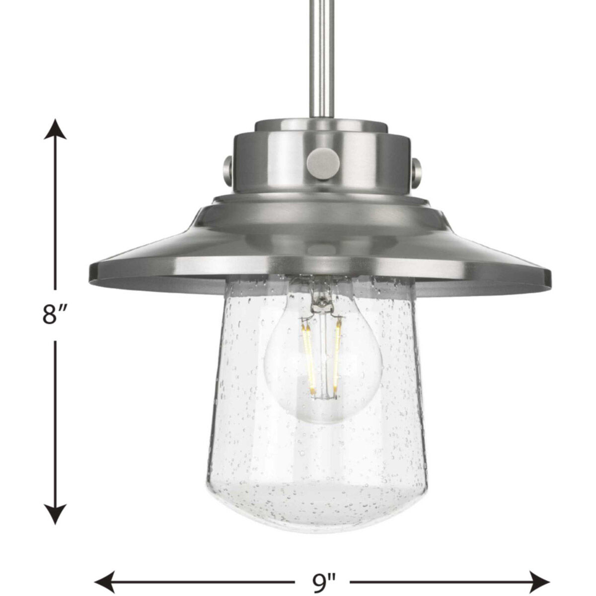 Tremont 1 Light 9 inch Stainless Steel Outdoor Mini Pendant
