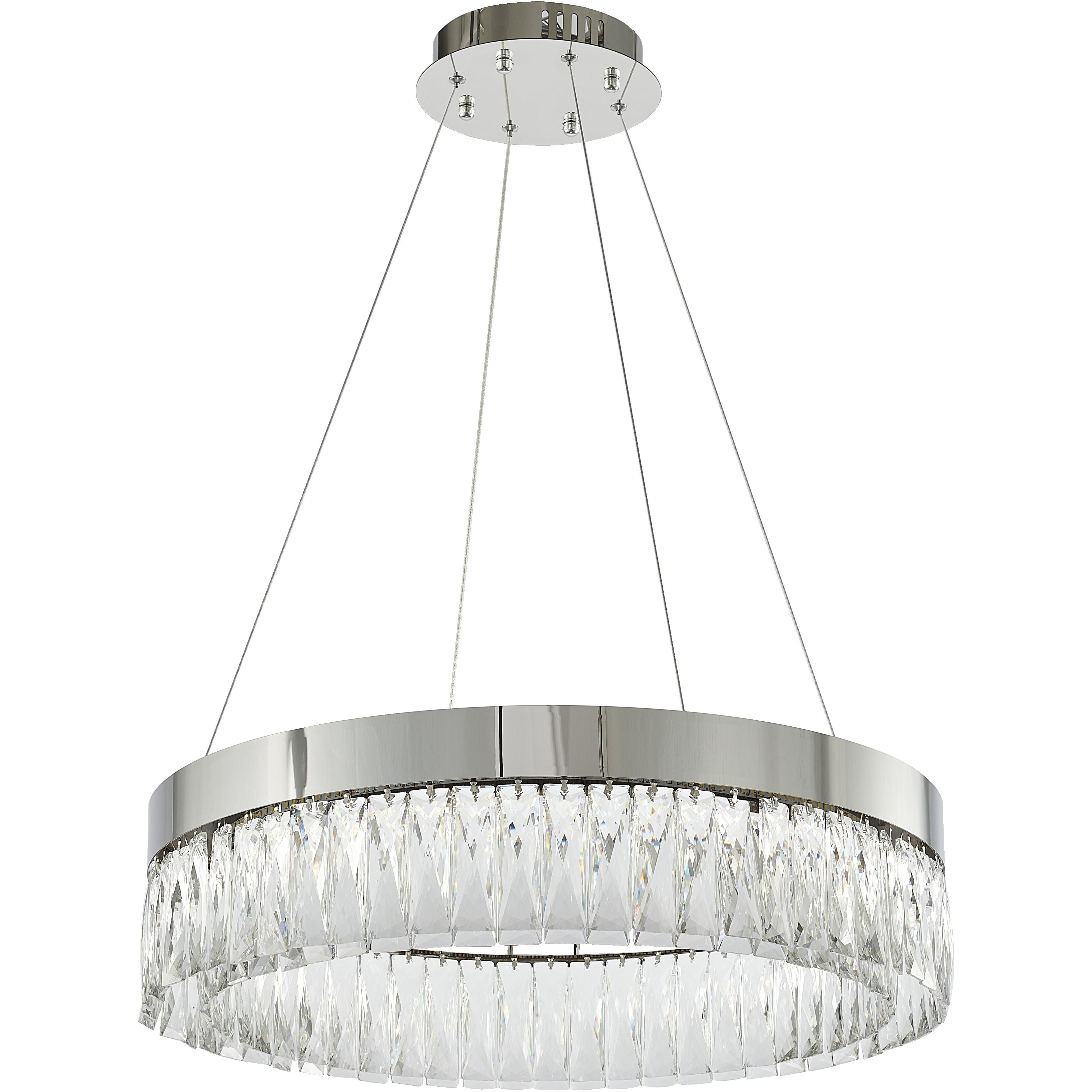 Canada LED 24 inch Chrome Chandelier Ceiling Light