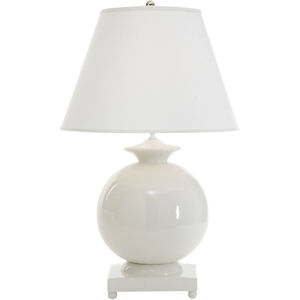 Chelsea House 31 inch 150.00 watt White Glaze Table Lamp Portable Light