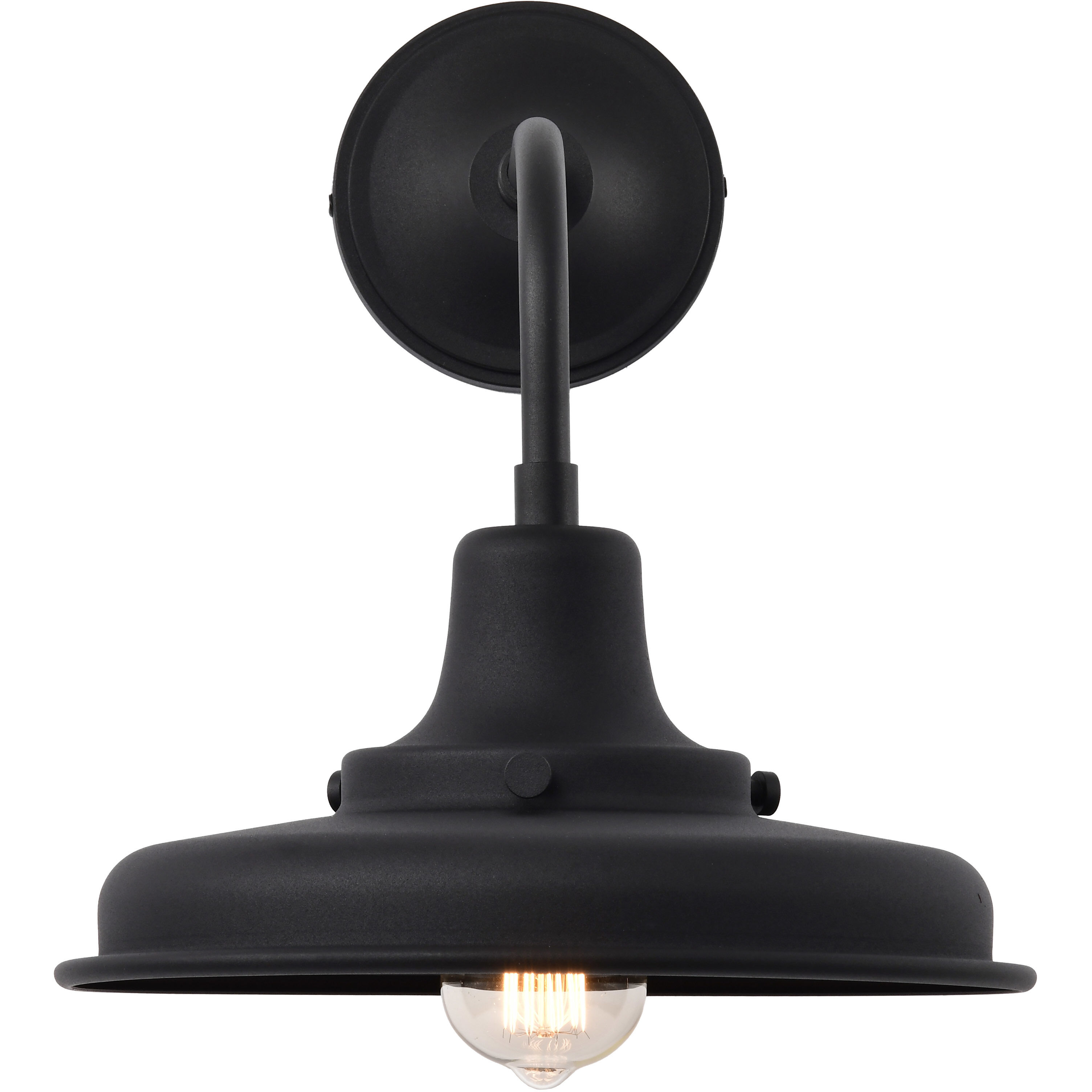 Morris 13.38 inch Black Outdoor Wall Light