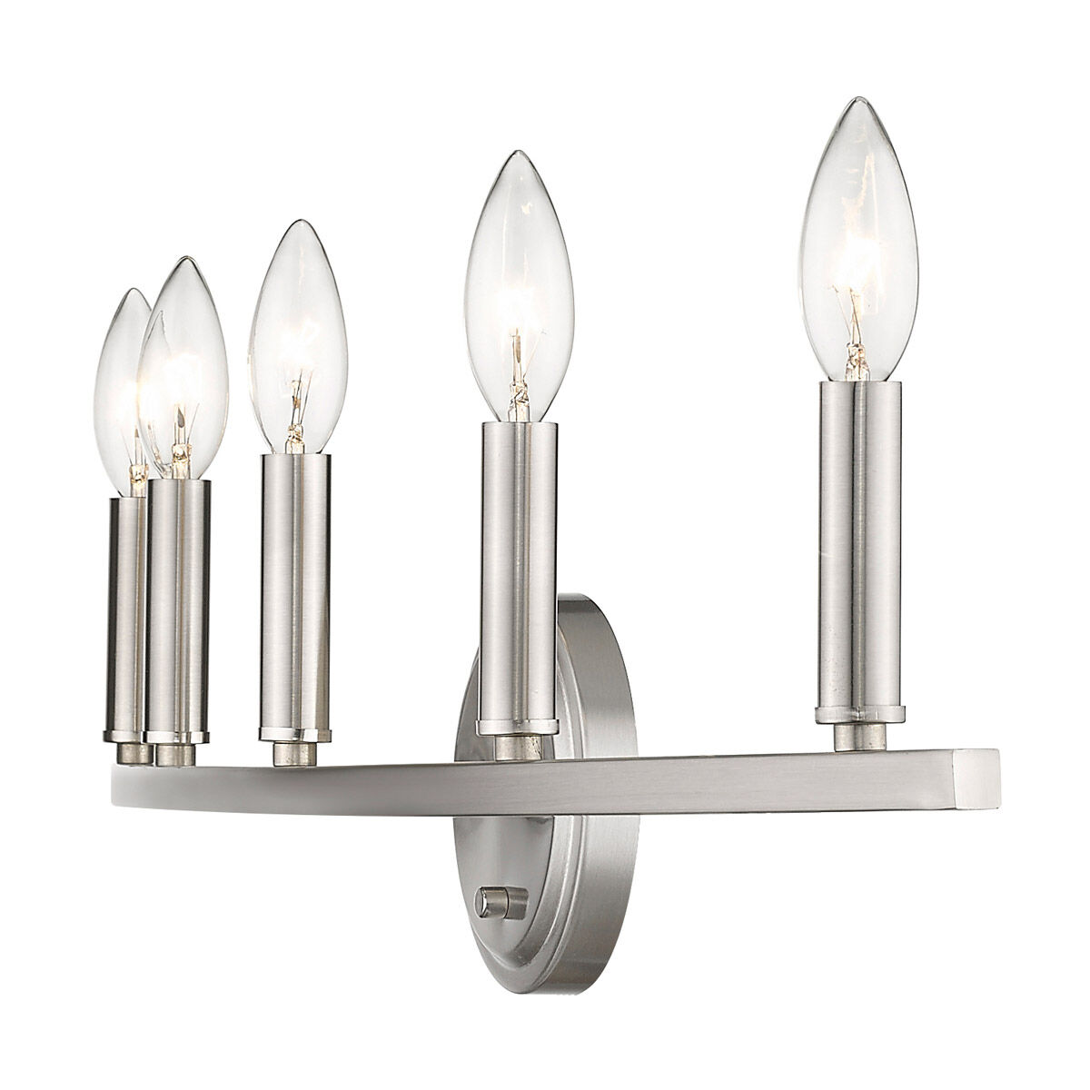 Sawyer 5 Light 32 inch Satin Nickel Vanity Light Wall Light
