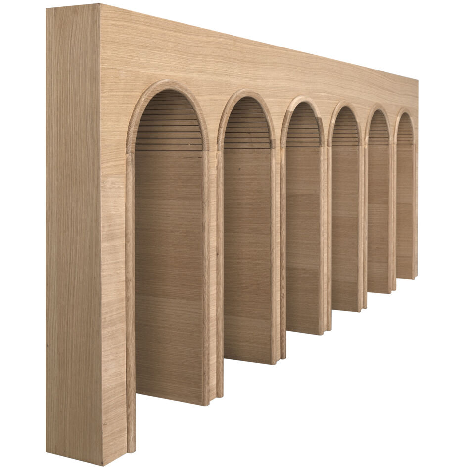 Enzo 83 X 12 inch White Oak Console, Extra Large
