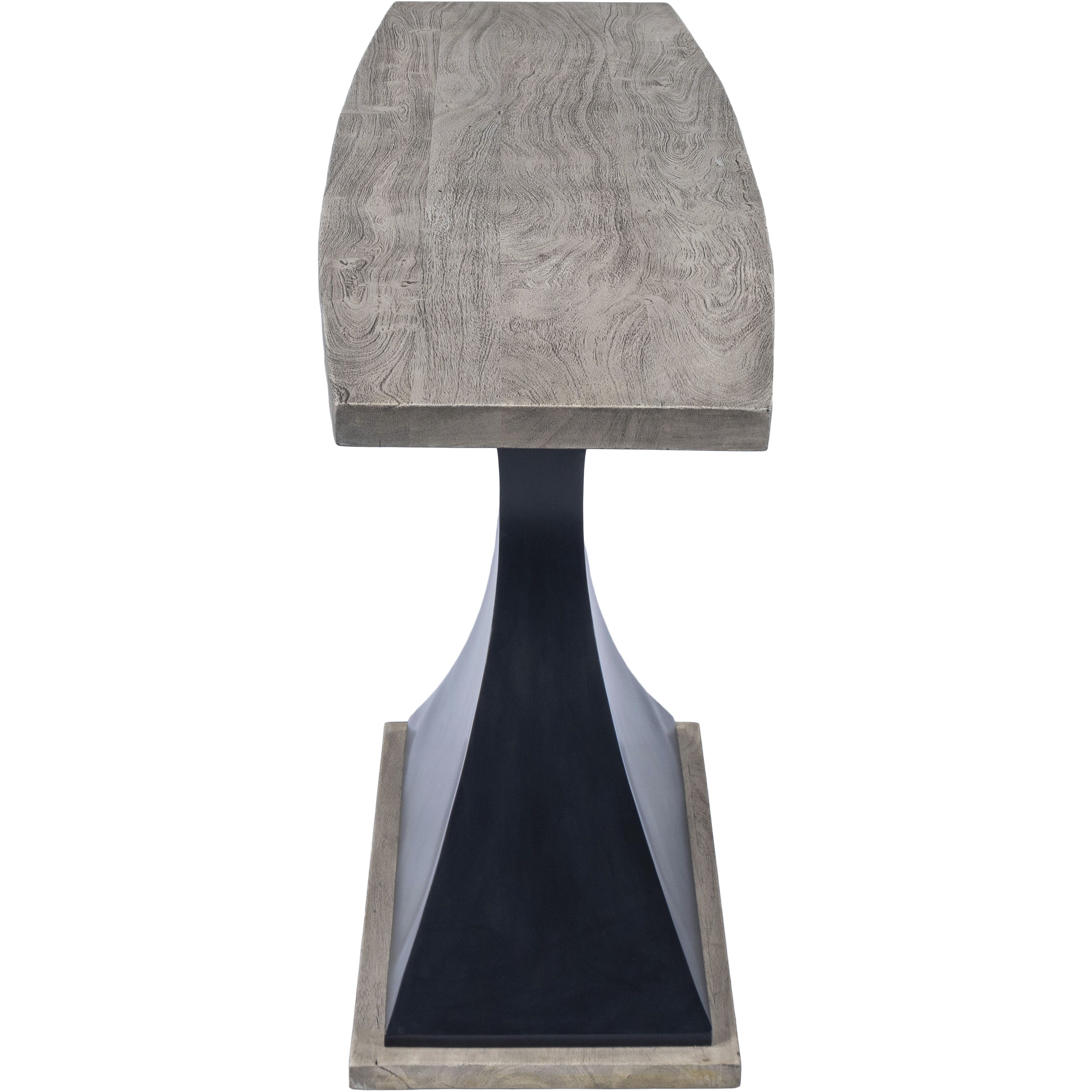 Lidiya Wood & Metal Console Table in Gray