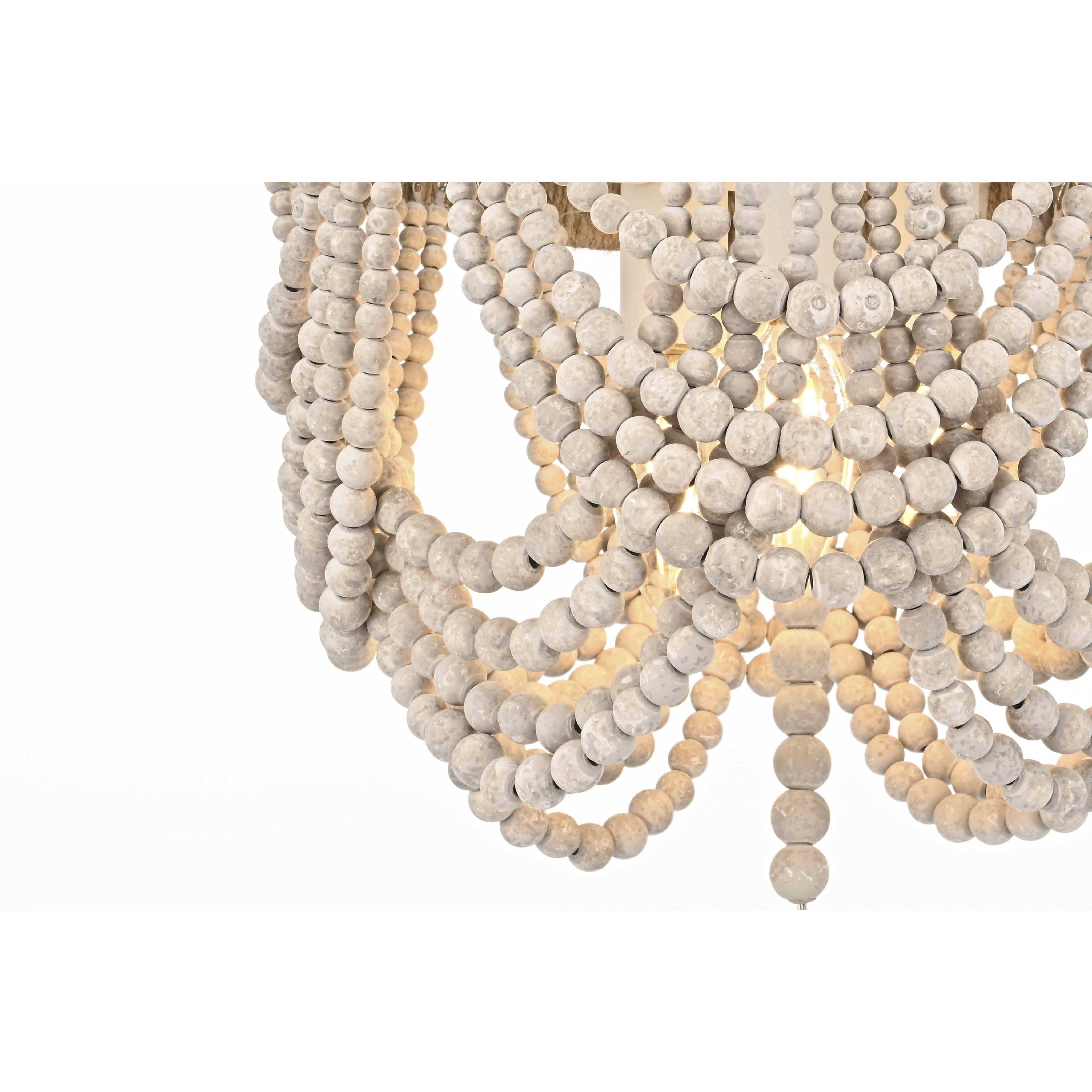 Jolie 3 Light 12 inch Antique White Flush Mount Ceiling Light