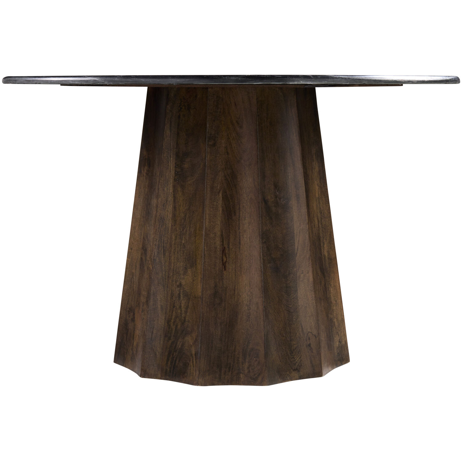 Linus 47 X 47 inch Black / Dark Brown Dining Table