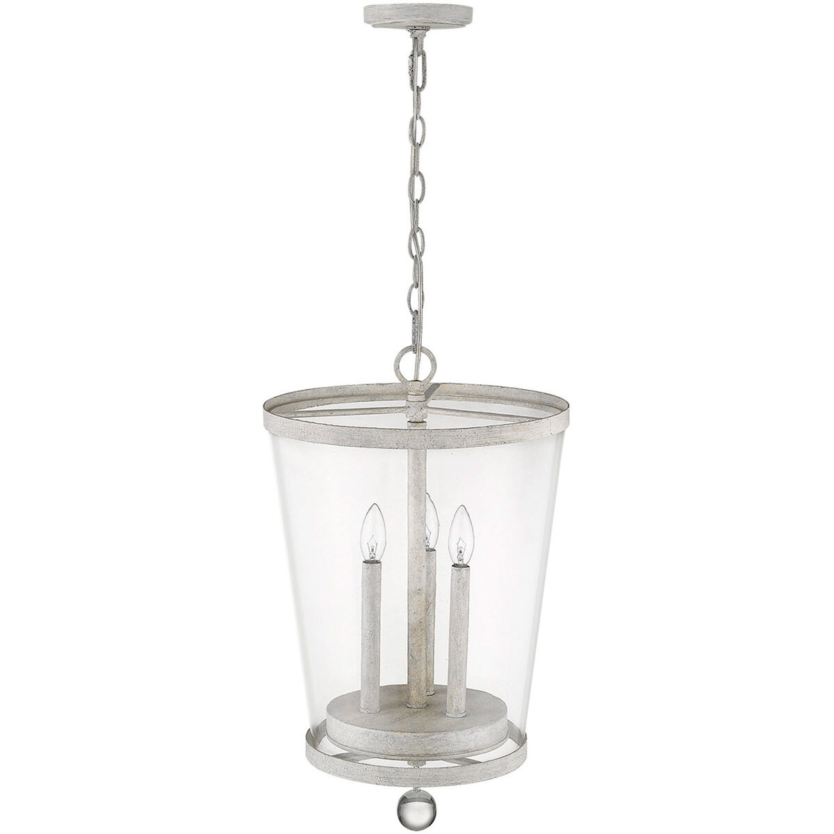 Callie 3 Light 14 inch Country White Foyer Pendant Ceiling Light