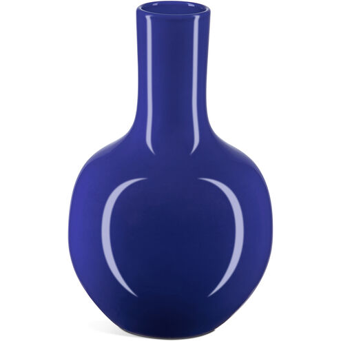 Ocean Blue 13.75 inch Long Neck Vase