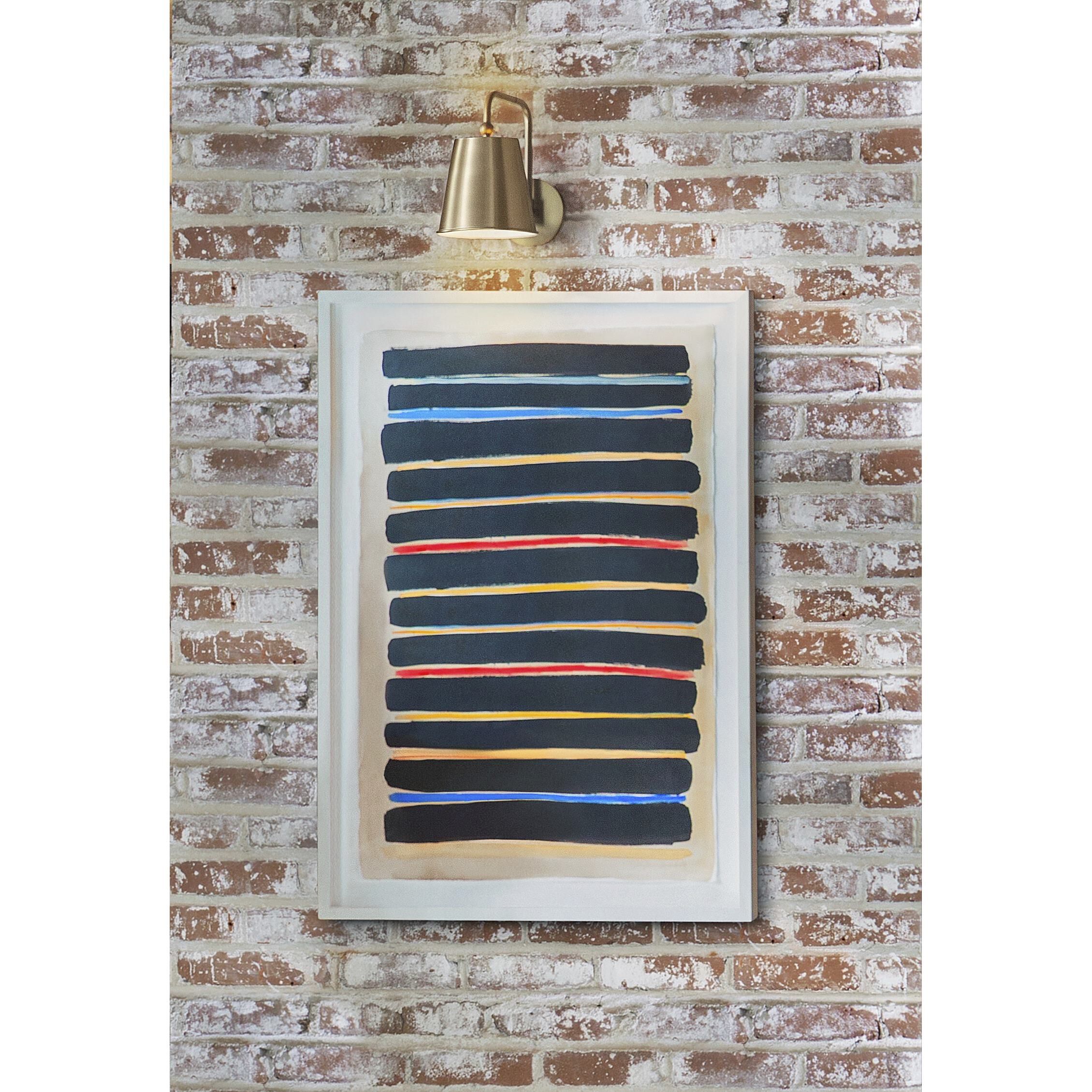 Blake LED 8 inch Lacquered Brass Sconce Wall Light