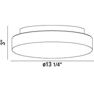 Ramata 2 Light 13 inch White Flush Mount Ceiling Light 