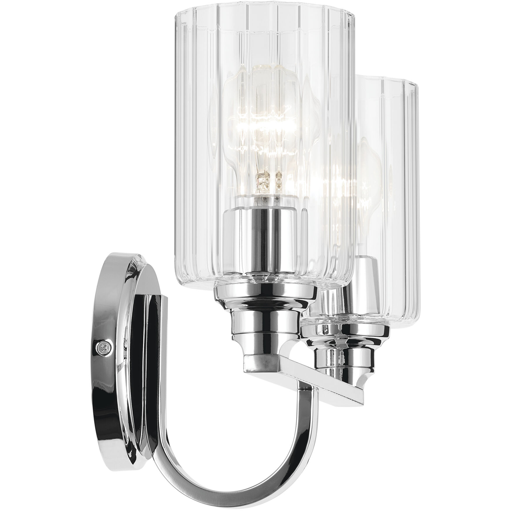 Gioe 2 Light 14.25 inch Chrome Vanity Light Wall Light