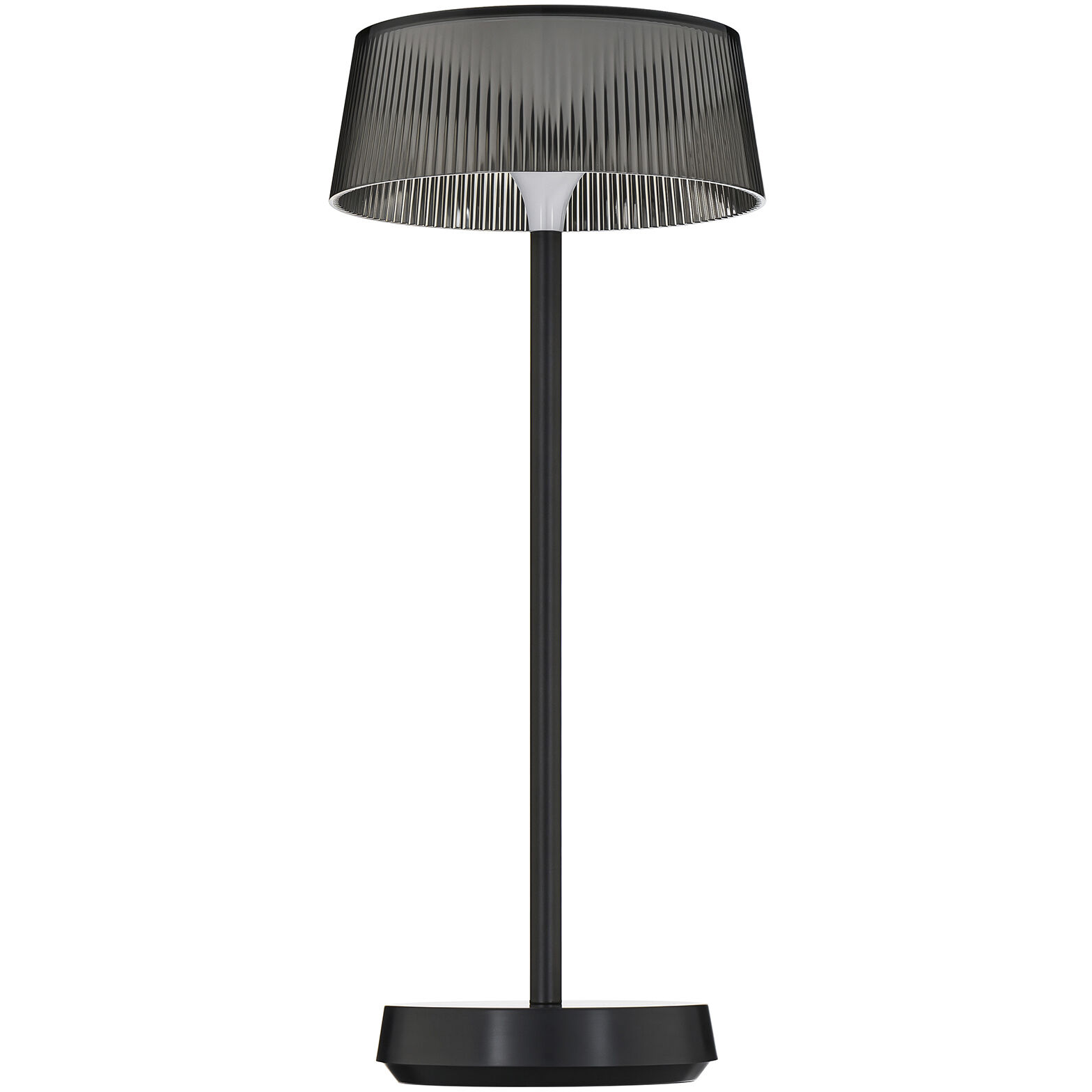 Crystal 14.38 inch 2.00 watt Black Rechargeable Table Lamp Portable Light, WAC Limited