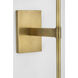 Waterford Blaze Sconce Wall Light in Natural Brass