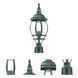 Chateau 1 Light 18 inch Matte Black Exterior Post Mount Light