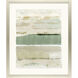 Miles Away Green and Beige and Neutral and Pink Framed Art