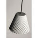 Woven 1 Light 9 inch Gray/Black Single Pendant Ceiling Light in Gray and Black, Cement