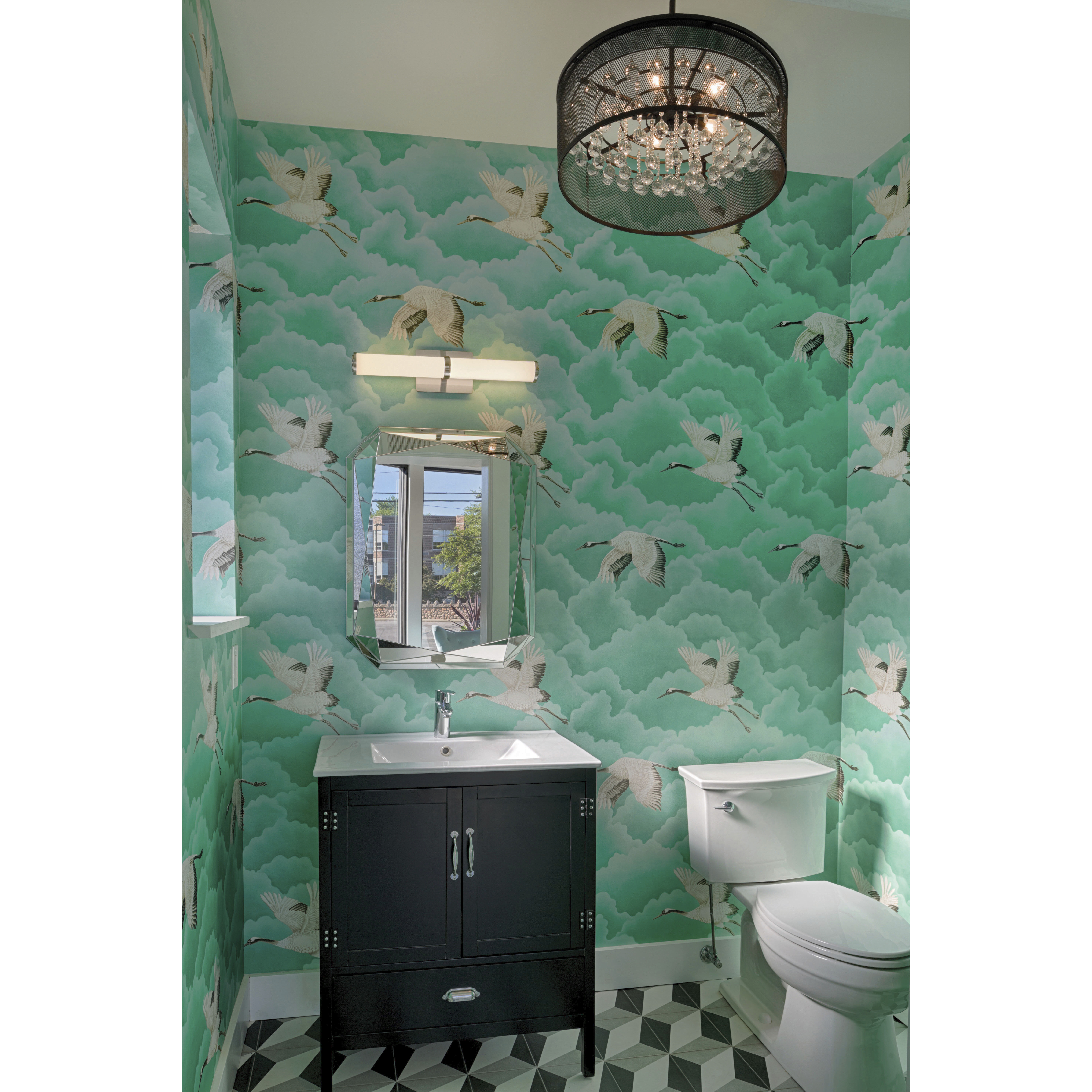 Fiona LED 15 inch Black Foyer Light Ceiling Light, Pendant/Semi-Flush Mount