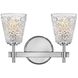 Amabelle 2 Light 14.75 inch Chrome Vanity Light Wall Light