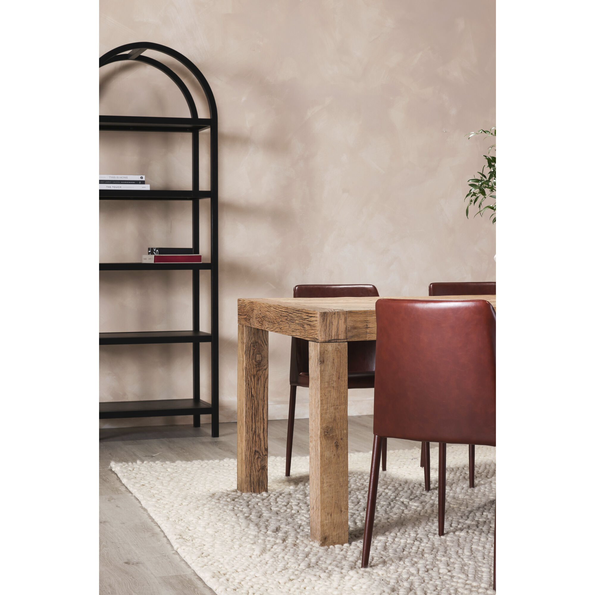 Evander 86.5 X 39 inch Aged Oak Dining Table