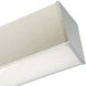 L-Line 1 Light Aluminum Linear Ceiling Light in 3500K