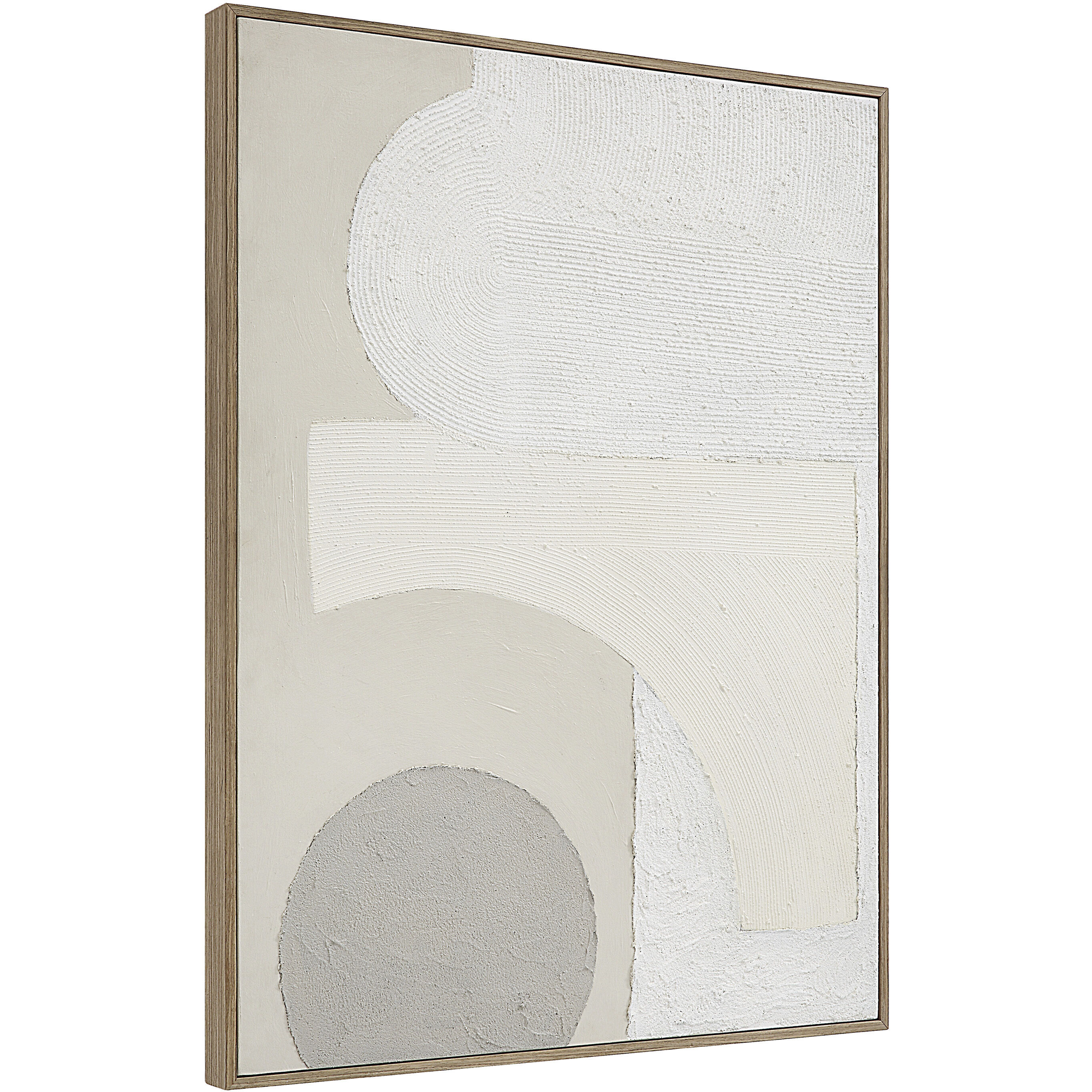 Canberra White/Beige Canvas Art