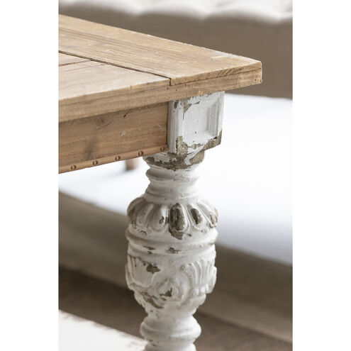 Alcott 47.2 X 27.6 inch White/Natural Coffee Table