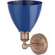 Plymouth Dome 1 Light 7.5 inch Antique Copper and Blue Sconce Wall Light