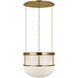 Chapman & Myers Martil LED 24 inch Antique-Burnished Brass Lantern Pendant Ceiling Light