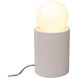 Portable 11.5 inch 60 watt Bisque Table Lamp Portable Light