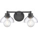 Julian Vanity Light Wall Light in Matte Black
