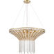 Fantania 8 Light 36 inch Champagne Gold Chandelier Ceiling Light