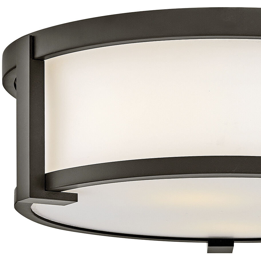 Lowell 2 Light 13 inch Oil Rubbed Bronze Outdoor Ceiling Light