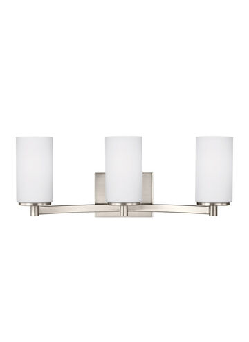 Hettinger 3 Light 20.5 inch Brushed Nickel Bath Vanity Wall Sconce Wall Light