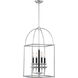 Davidson 4 Light 14 inch Matte Black with Polished Chrome Pendant Ceiling Light