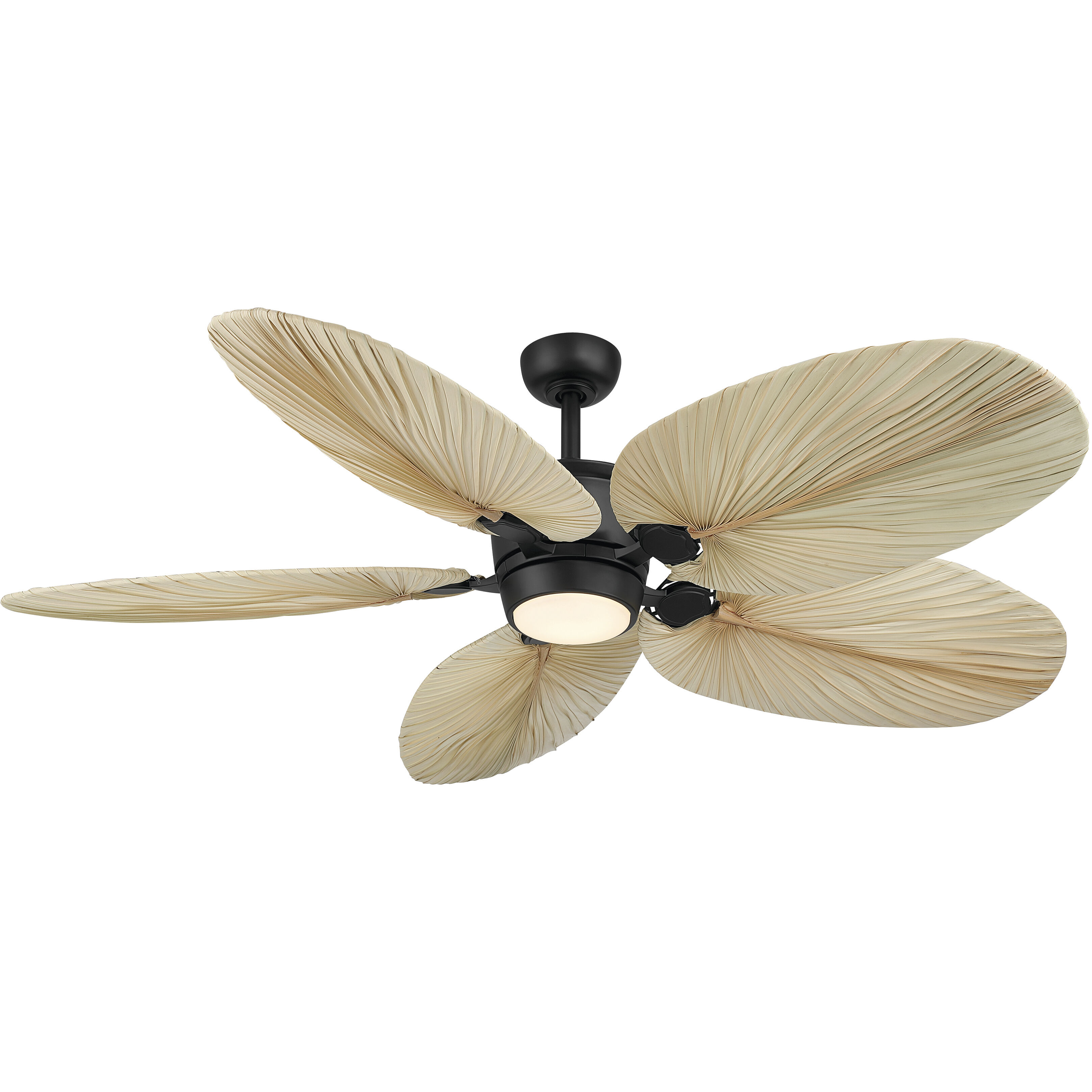 Portesa 60 inch Coal with Natural Palm Blades Smart Ceiling Fan