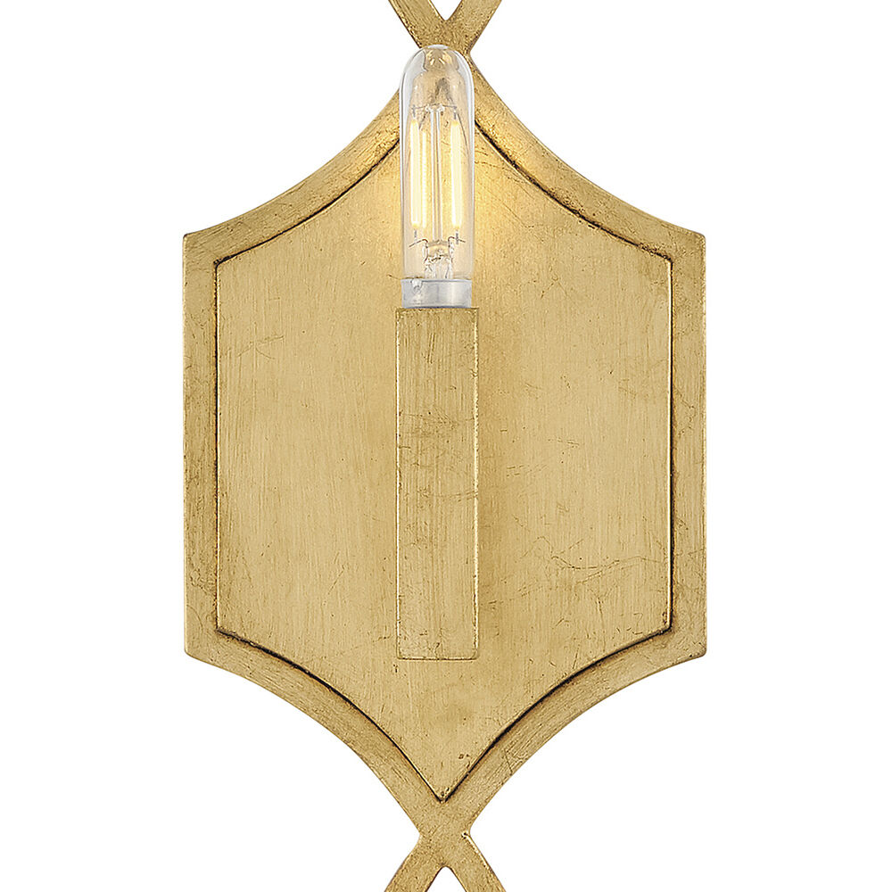 Leona 1 Light 5.75 inch Distressed Brass ADA Sconce Wall Light