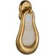 Elsa 1 Light 10 inch White and Antiqued Gold Leaf Wall Sconce Wall Light, Right