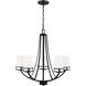 Robie 5 Light 24.13 inch Midnight Black Chandelier Ceiling Light